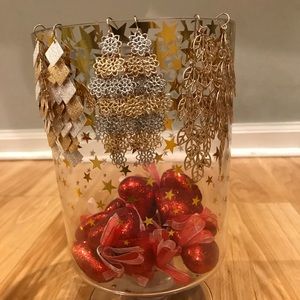 Gold dangle earrings